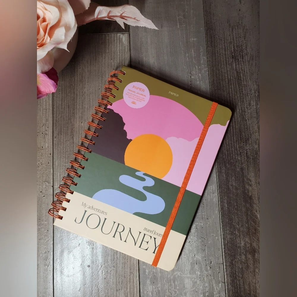 NWT My Adventures Journey Travel Journal | Multicolor Sunset | Hardcover